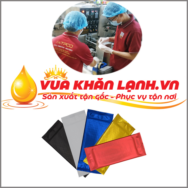 logo và slogan Vua khăn lạnh